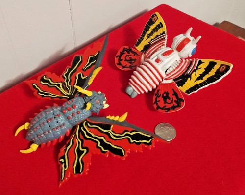 Vintage mothra and battra - mothra,